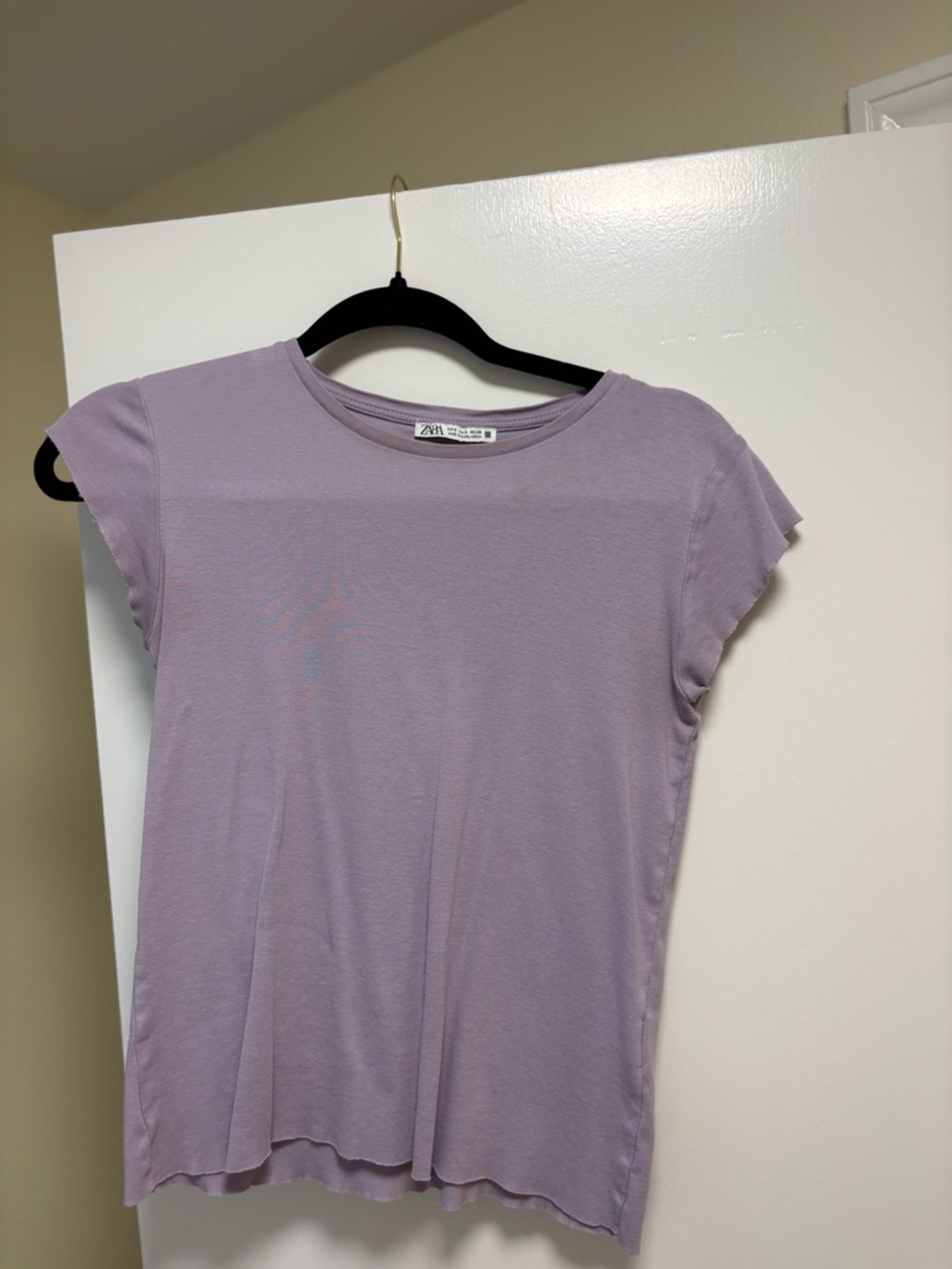 Zara Lavender Short Sleeve Crewneck Tee